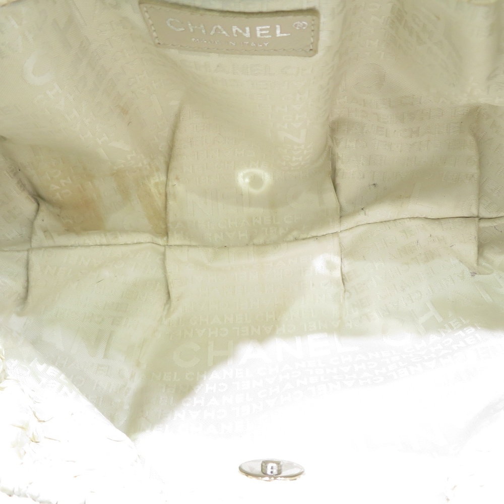 Chanel Python Chain Tote Bag Beige - Picture 12 of 14